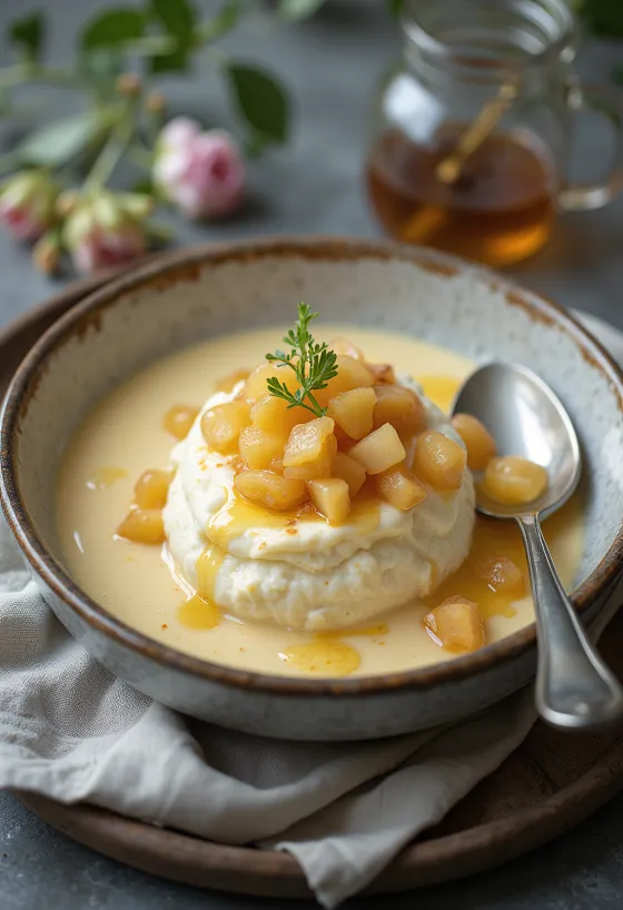 Ricottás panna cotta pohárban