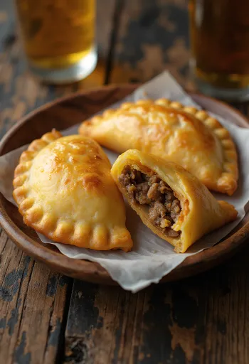 Empanadas marhahússal tálalva friss salátával