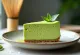 Keto matcha sajttorta szelet