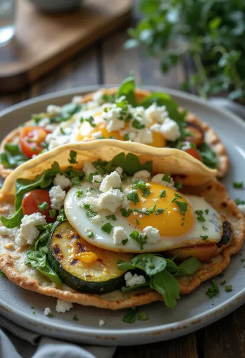 Mediterrán zöldséges wrap feta sajttal