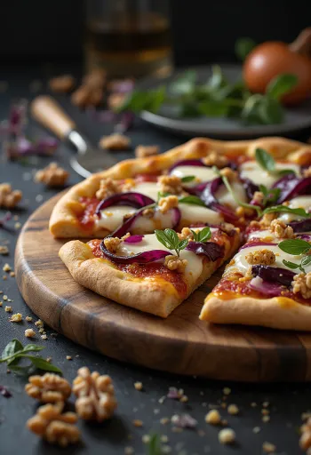 Pizza al Radicchio radicchióval és sajttal