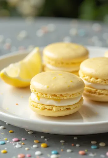 Gyömbéres-citromos macaron