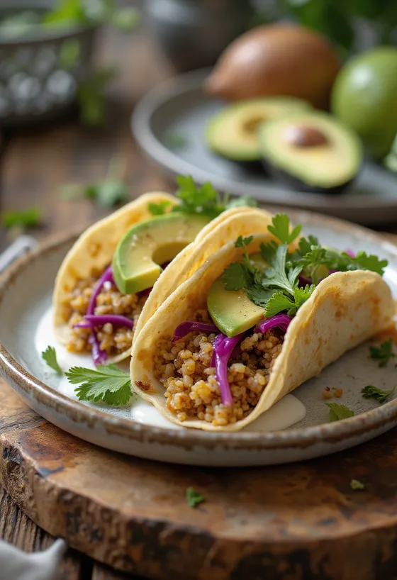 Quinoa taco tálalva