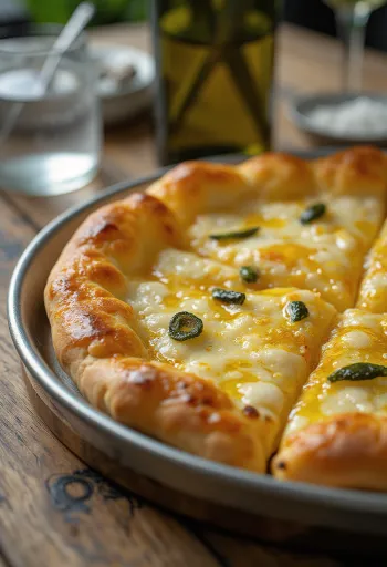 Pizza all’Olio extra szűz olívaolajjal és friss fűszernövényekkel