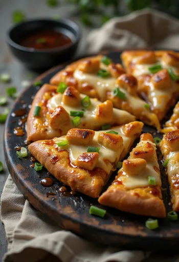 Teriyaki chicken pizza grillezett csirkével és szezámmaggal