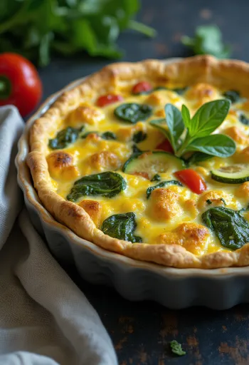 Csicseriborsólisztes vegán quiche szeletekre vágva