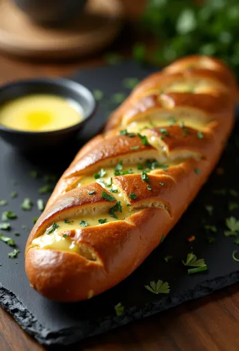 Keto fokhagymás bagett