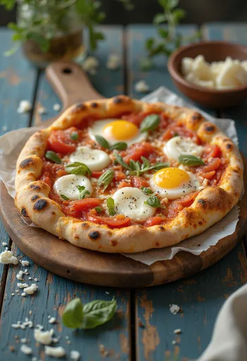 Pizza alla Norma padlizsánnal és ricottával