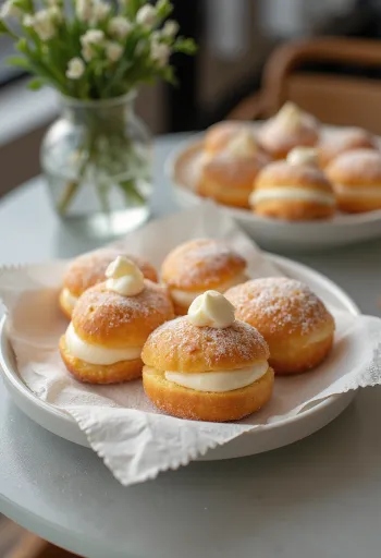 Bombolone tálalva