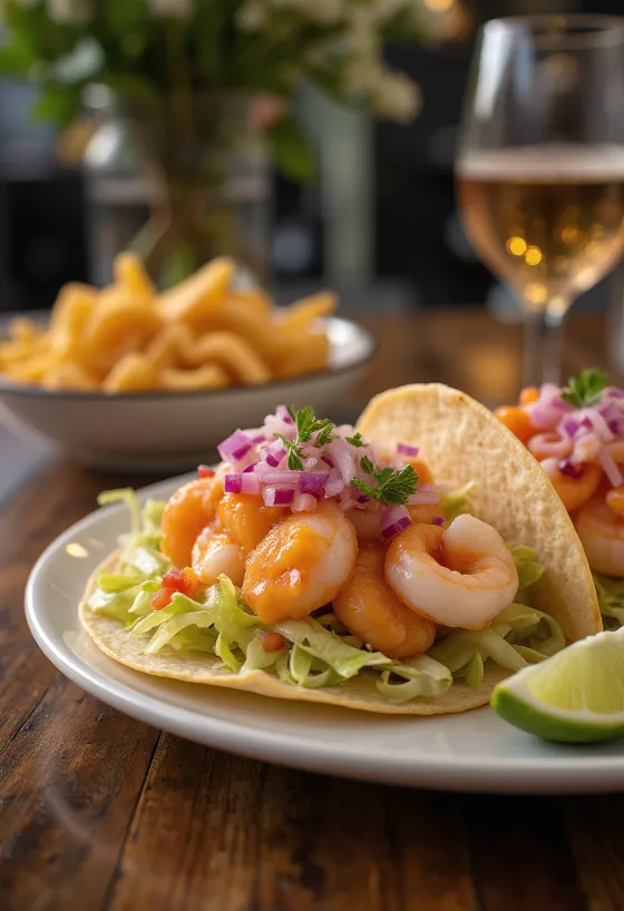 Tengeri herkentyűs tacos guava szósszal