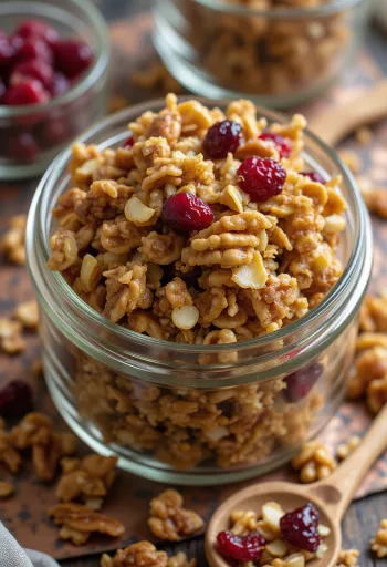 Házi granola ropogós zabpehellyel, magvakkal és aszalt gyümölcsökkel