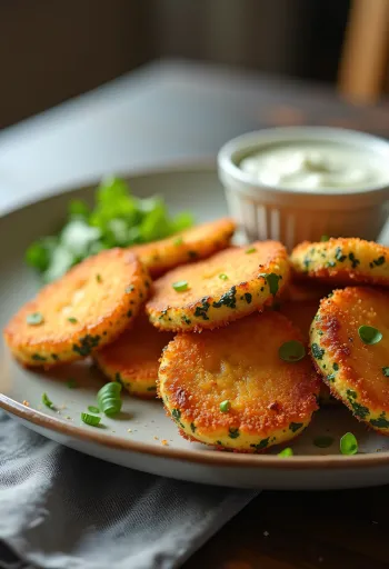 Keto rántott cukkini karikák