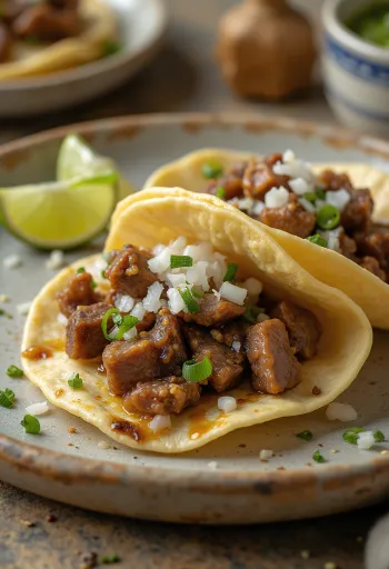Lengua taco kukoricatortillában pirított marhanyelvvel és korianderrel