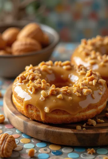 Peanut Doughnut frissen tálalva