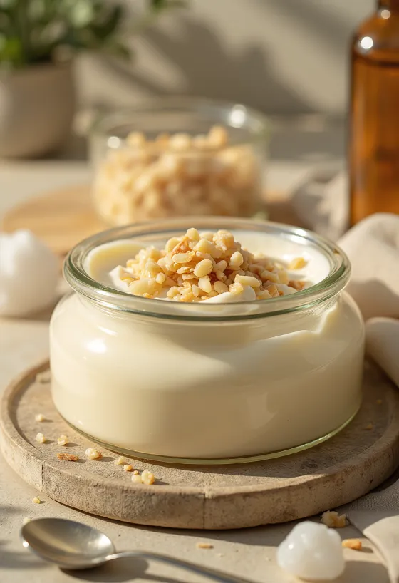 Sós-mandulás panna cotta pohárban
