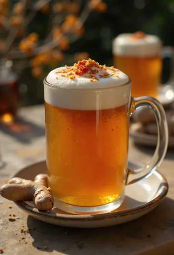 Tüzes fűszeres cider pohárban tálalva