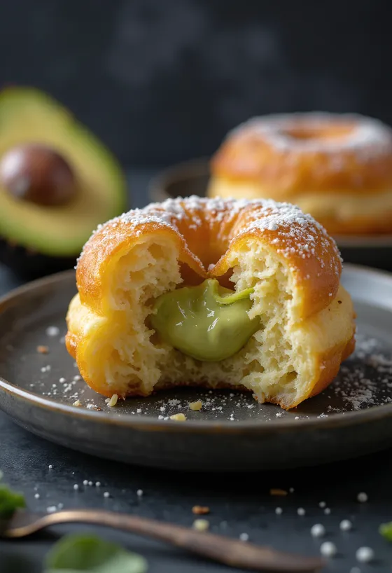 Avocado Doughnut frissen tálalva