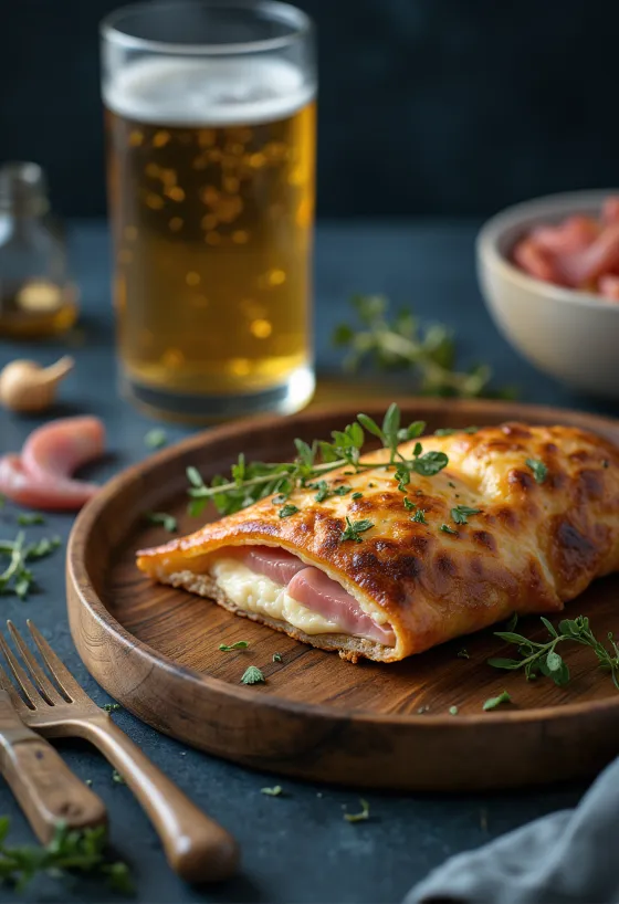 Frissen sült Hajdinalisztes Calzone