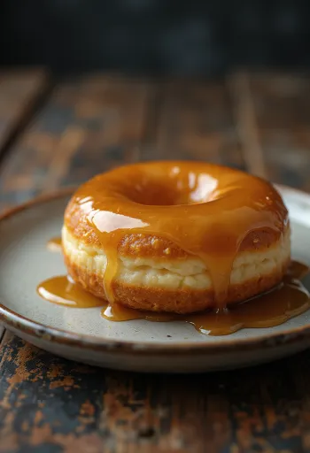 Maple Doughnut tálalva juharszirupos mázzal