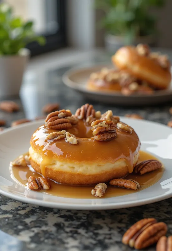 Pecan Doughnut frissen tálalva