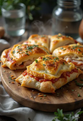 Pulykás calzone aranybarnára sütve
