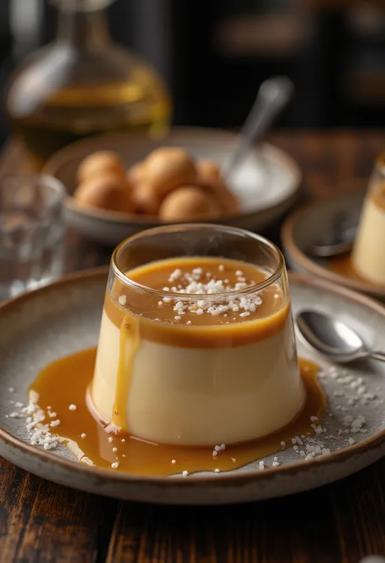 Sóskaramellás panna cotta pohárban