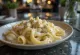 Tejszínes gorgonzola mártás tálalva