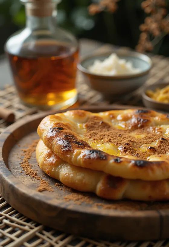 Fahéjas-rumos naan tálalva