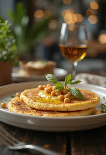 Hummus pancake tálalva