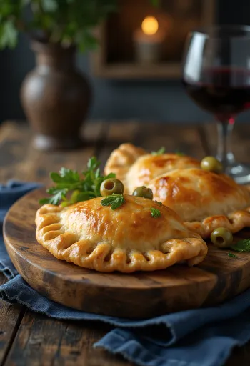 Klasszikus argentin empanada töltelékkel