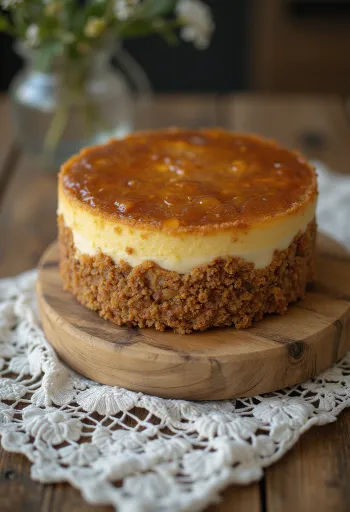 Mézes torta dióval díszítve