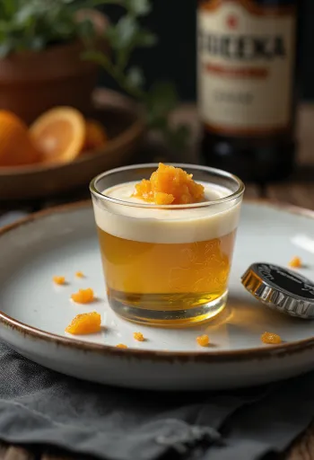 Sörös panna cotta tálalva