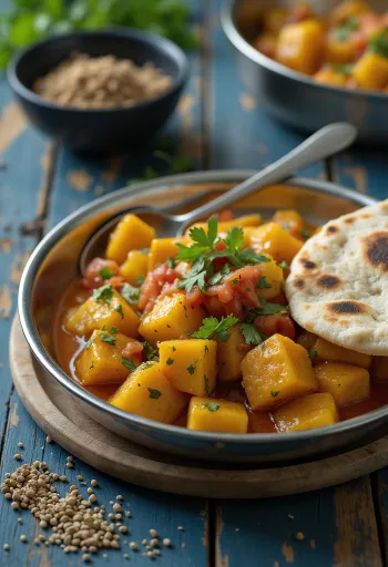 Tinda paradicsommal, egy friss, fűszeres étel, paradicsommal és fűszerekkel