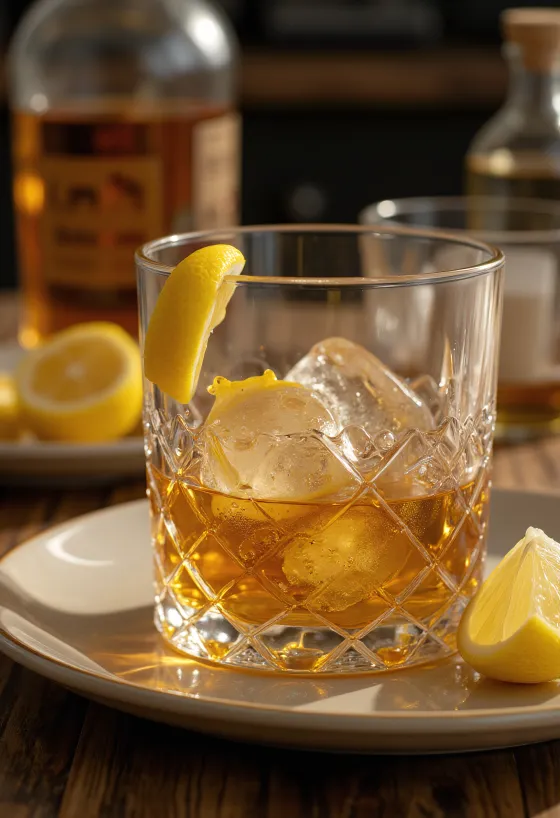 Mézes whiskey pohárban
