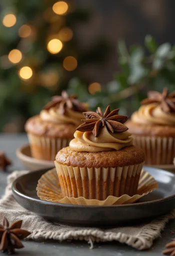 Frissen sült mézeskalács cupcake
