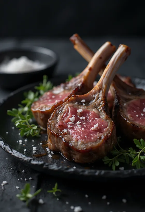 Rozmaringos báránybordák grillezve