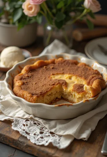 Churro pite, fahéjas pite szeletek tálalva