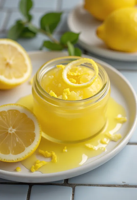 Citromos ghee, tisztított vaj, aranysárga színben