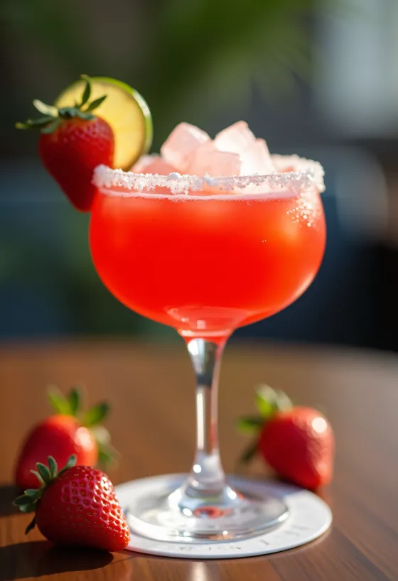 Keto epres margarita koktél