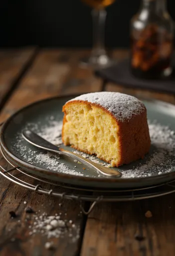 Barna vajas torta szeletelve tálalva