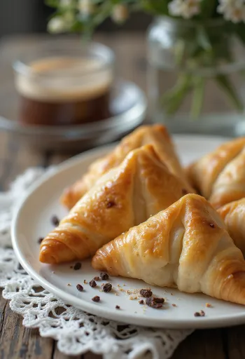 Csokoládé-marcipános samosa ropogós tésztában