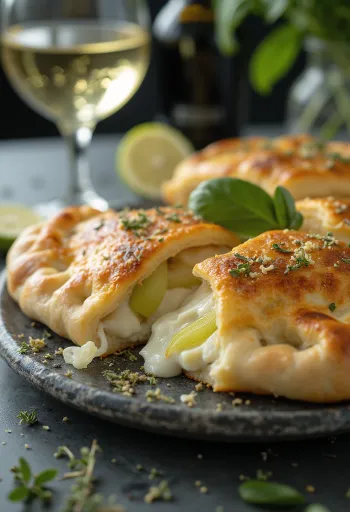 Frissen sült Póréhagymás Calzone