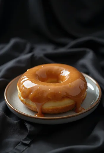 Bourbon doughnut frissen tálalva