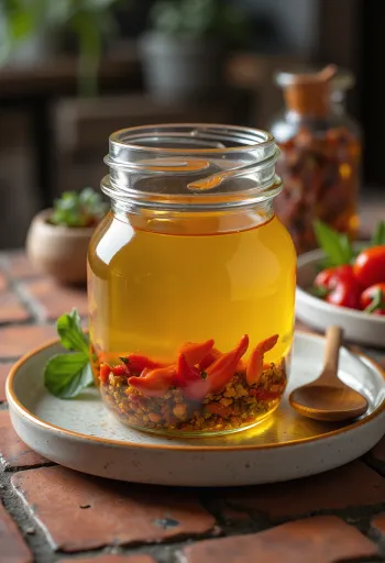 Chili ízesítésű ghee, tisztított vaj fűszeres szószban