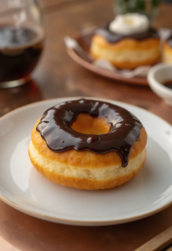 Mochi Doughnut tálalva porcukorral