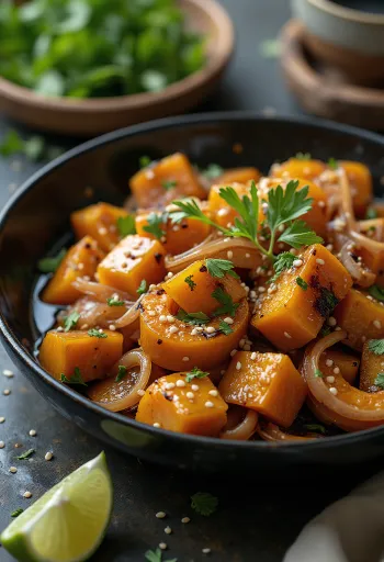 Sütőtökös lime-os wok tofuval