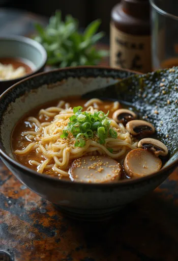 Onomichi ramen halas és sertészsíros alaplével, chashu hússal és tojással