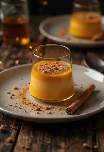 Tökfűszeres panna cotta pohárban