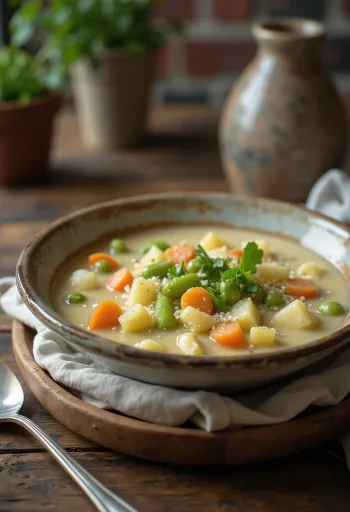 Chowder zöldségekkel, gazdag és krémes ízű leves