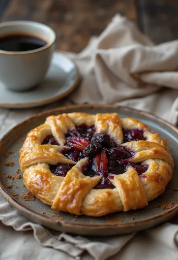Crostata szilvalekvárral, egy olasz sütemény omlós tésztával és szilvalekvárral